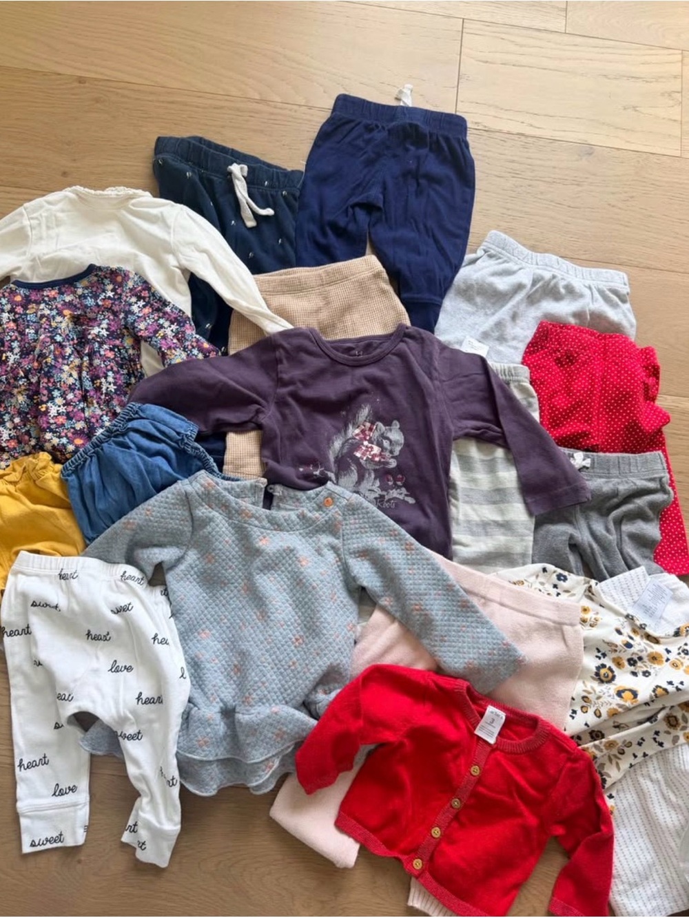 Bundle baby girl clothes 0-18 months